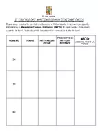 anteprima - Materiale di supporto/inclusione - Lab 3 -TORRI DI MATTONICINI - MASSIMO COMUN DIVISORE (MCD) - Pagina 1
