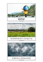 Vorschau - Text - Schlaumeier-Heftchen: Wetter (Lesen auf Satzebene, Silbenschrift) - Seite 1