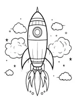 Aperçu - Feuilles d'exercices - Space Explorer Coloring Illustrations - Page 2