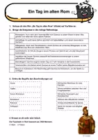 Vorschau - Arbeitsblätter - Ein Tag im alten Rom 80 n. Chr. (Beobachtungsbogen) - Seite 1