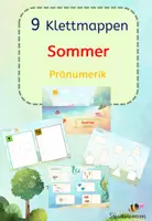 Vorschau - Arbeitsblätter - 9 Klettmappen Sommer zur Pränumerik Teacchmappen - Deckblatt