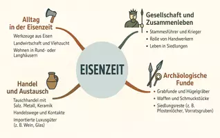 Vorschau - Arbeitsblätter - Arbeitsblätter zum Thema "Eisenzeit" + Lösung & MP3 + Mindmap + Infografik - Seite 2