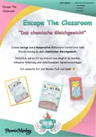Vorschau - Unterrichtsreihen - Escape Room: Chemisches Gleichgewicht⚖️ - Deckblatt