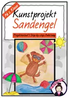 Vorschau - Stundenentwürfe - Kunst im SOMMER: Tierischer SANDENGEL am Strand - Deckblatt