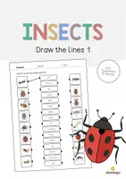 Vorschau - Arbeitsblätter - Insects: Draw the lines 1 (Englisch) - Deckblatt