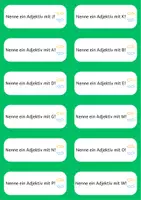 Vorschau - Spiele - Stop and Swap Adjektive Spiel Deutsch Wortarten - Seite 1