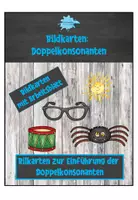 Vorschau - Arbeitsblätter - Bildkarten Doppelkonsonanten - Deckblatt