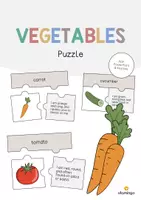 Vorschau - Stationenlernen - Vegetables: Puzzle (Englisch) - Deckblatt