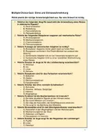 Vorschau - Quiz - Sinne und Sinneswahrnehmung - Quiz - Seite 1