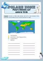 Vorschau - Arbeitsblätter - Polare Zone - Polare Gebiete auf unserer Erde - Seite 1