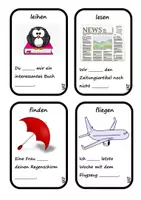 Vorschau - Spiele - Karten – Zeitform Perfekt - Deckblatt