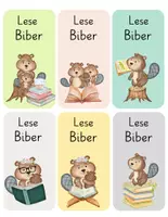 Vorschau - Mal- und Bastelvorlagen - Lesezeichen für die Biberklasse - Druckschrift - Seite 2