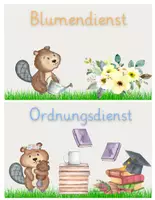 Vorschau - Poster - Klassendienste für die Biberklasse - Druckschrift - Seite 2