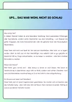 Vorschau - Anderer Materialtyp - Reflexionstexte bei Fehlverhalten im Unterricht (Hausaufgaben, Störungen, Zuspätkommen u.v.m.) mit Humor - Deckblatt
