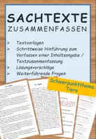 Vorschau - Arbeitsblätter - Textverständnis: Sachtexte Biologie - Seite 1