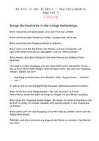 Vorschau - Arbeitsblätter - Allein In der Wildnis - Motivierende und differenzierte Aufgaben zu jedem Kapitel - Seite 1