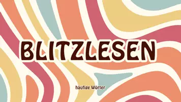 Vorschau - Spiele - Blitzlesen häufige Wörter - Deckblatt
