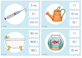 Vorschau - Arbeitsblätter - Materialpaket Hohlmaße Liter Milliliter - Seite 3