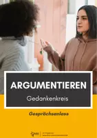 Vorschau - Arbeitsblätter - Argumentieren und erörtern: Gedankenkreis - Deckblatt