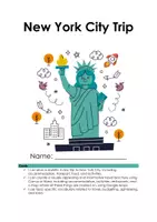 Vorschau - Arbeitsblätter - Task: Plan and Present a Trip to New York City - Deckblatt