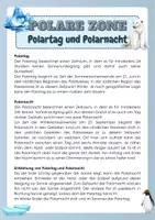 Vorschau - Arbeitsblätter - Polare Zone - Polartag und Polarnacht - Seite 1