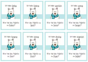 Vorschau - Spiele - Ich habe... Wer hat...? - Adjektive mit ig und lich - Seite 2