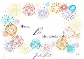 Vorschau - Bildkarten - Willkommenskärtchen nach den Ferien - Seite 1