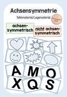 Vorschau - Bildkarten - Achsensymmetrie - Tafelmaterial/Legematerial - Deckblatt