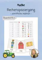 Vorschau - Stundenentwürfe - Rechenspaziergang Bauernhof - Materialpaket - Seite 1