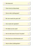 Vorschau - Anderer Materialtyp - DaZ Fragen Einstiegsfragen Sprechen - Deckblatt