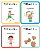 Vista previa - Juegos / Gamificación - Vocabulary Game/ Tell me 5 - página 3