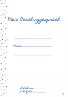 Vorschau - Anderer Materialtyp - Coachinggespräch Beziehungsarbeit Vorlage - Deckblatt