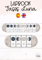 Vista previa - Manualidades / Dibujos para colorear - Lapbook fases de la Luna - Portada