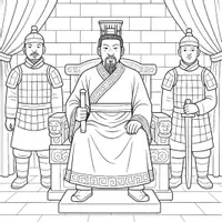 Vorschau - Mal- und Bastelvorlagen - Altes China Ausmalbilder (50 Malvorlagen) inkl. Stundenentwurf (PDF) - Seite 2