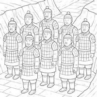 Vorschau - Mal- und Bastelvorlagen - Altes China Ausmalbilder (50 Malvorlagen) inkl. Stundenentwurf (PDF) - Seite 3