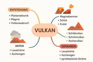Vorschau - Arbeitsblätter - Arbeitsblatt "Vulkan" + Onlineübung & MP3 + Mindmap + Infografik - Seite 2