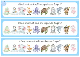 Vista previa - Tarjetas / Manipulativos - Juegos de números ordinales - Portada