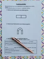 Vorschau - Arbeitsblätter - Feldlinien und Feldlinienbilder - Arbeitsblatt - Deckblatt
