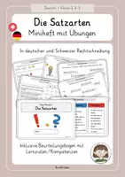Vorschau - Arbeitsblätter - Satzarten / Satzzeichen Miniheft | Übungen für die 2. & 3. Klasse - Deckblatt