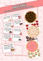 Vista previa - Tarjetas / Manipulativos - Fracciones con tartas - Portada