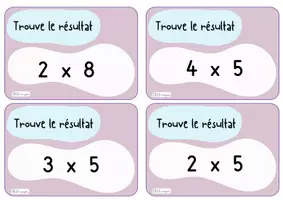 Aperçu - Apprentissages en autonomie - Colle et crayon Jeu du mistigri la multiplication - Page 2