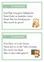 Vorschau - Aufgabenkarten - LESE- UND SCHREIBKARTEI EULENFREUNDE - Seite 2