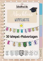 Vorschau - Mal- und Bastelvorlagen - Abschluss Wimpel zum Abschied Klasse 4 - Deckblatt