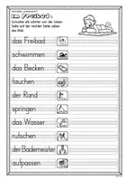 Vorschau - Arbeitsblätter - Abschreiben Klasse 1/2: Wörterlisten „Sommer“ - Seite 3