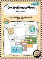 Vorschau - Arbeitsblätter - Der Treibhauseffekt: Arbeitsblätter und Bildmaterial - Deckblatt
