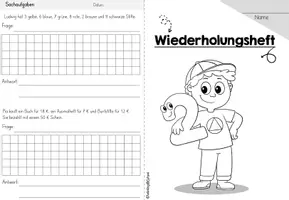 Vorschau - Arbeitsblätter - Fit in Mathe & Deutsch | Wiederholungshefte Klasse 1-4 | Übungshefte Grundschule - Seite 2