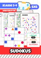 Vorschau - Arbeitsblätter - Sudokus 6x6 (mit Symbolen) - Deckblatt