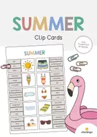 Vorschau - Stationenlernen - Summer: Clip Cards / Klammerkarten (Englisch) - Deckblatt