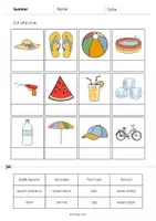Vorschau - Arbeitsblätter - Summer: Cut and Glue (Englisch) - Seite 3