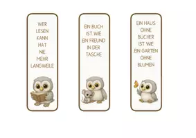 Vorschau - Anderer Materialtyp - LESEZEICHEN EULE - Seite 1